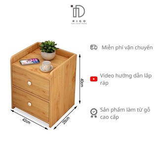 💥sale hot💥tủ đầu giường vân gỗ 2 ngăn kéo lắp ghép