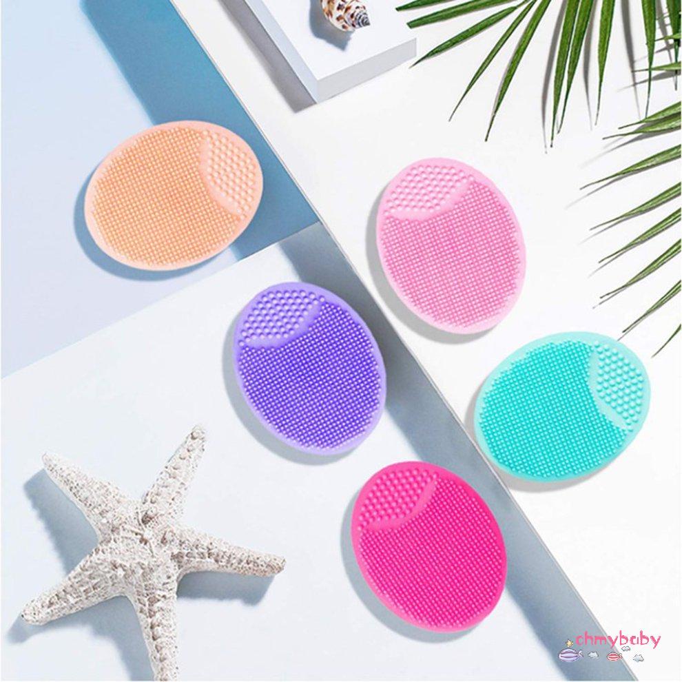 1 cái bàn chải làm sạch mát-xa Bàn chải làm sạch da mặt silicon mềm Bàn chải gội đầu [8/1]
