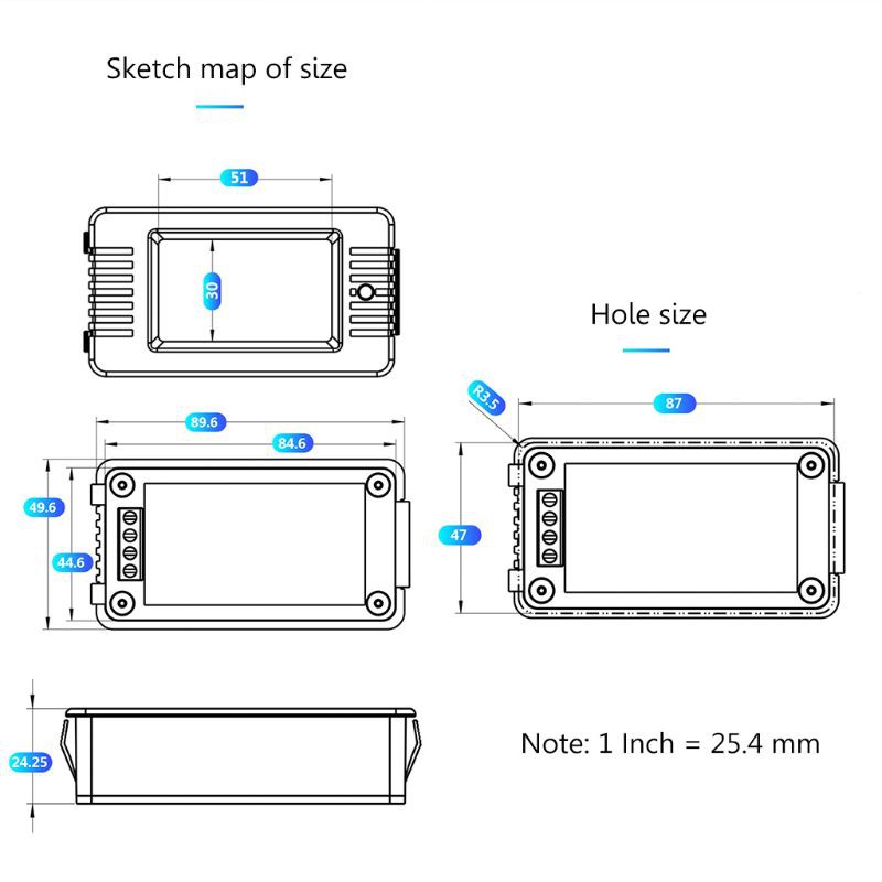 Đồng Hồ Đo Điện Áp Đa Năng Yada Ac 100a 6 Trong 1