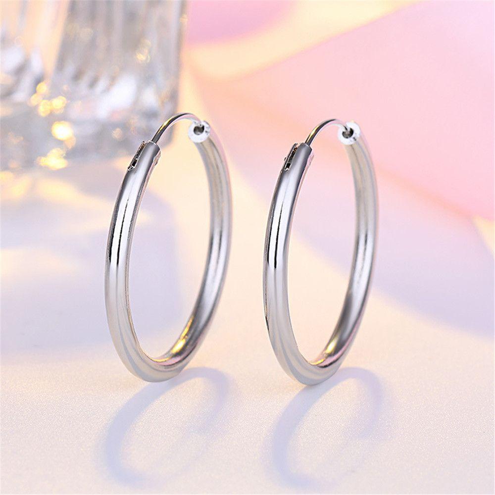 1 Khuyên Tai Tròn Cỡ 3CM-7CM Phong Cách Cổ Điển Thời Trang