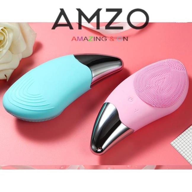 Máy rửa mặt 3 trong 1 SONIC FACIAL - máy rửa mặt sóng siêu âm mẫu mới 2022 - AMZO