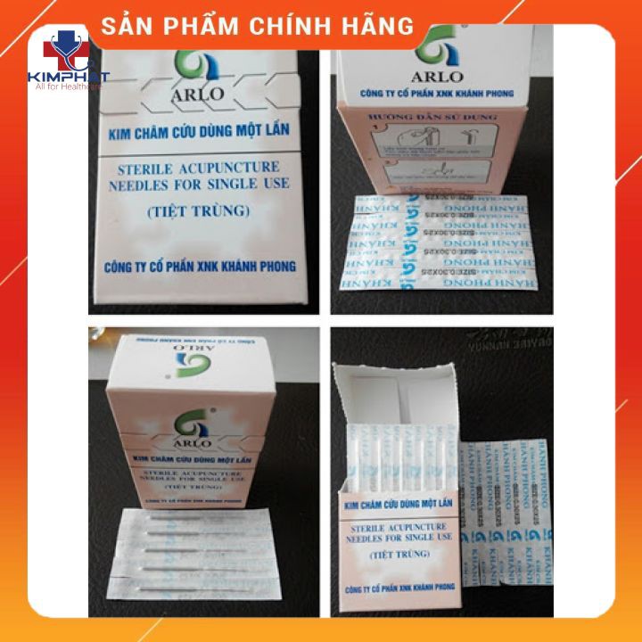 Kim châm cứu Khánh Phong [ Hộp 100 cây ]