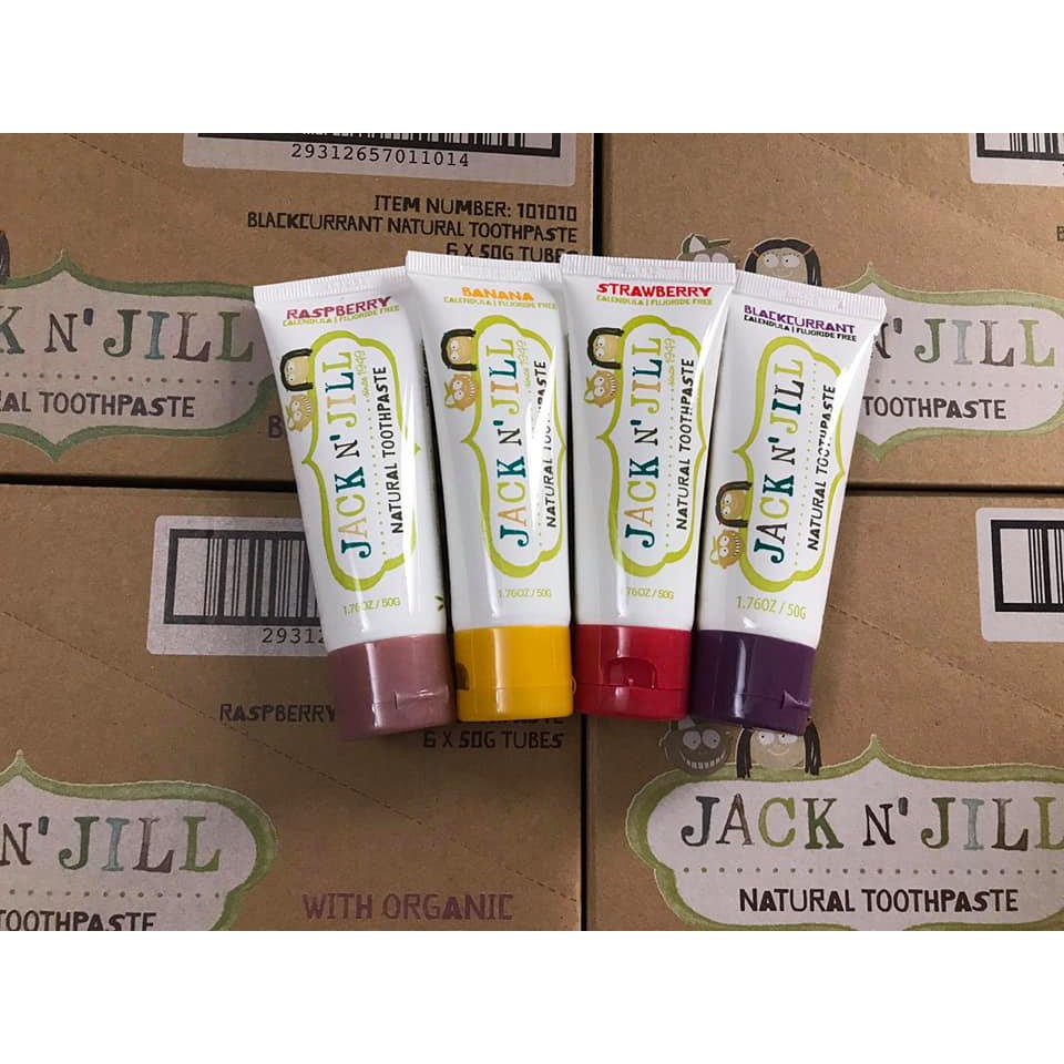 [ORGANIC - Hữu cơ] Kem đánh răng trẻ em Jack N' Jill của Úc 50g