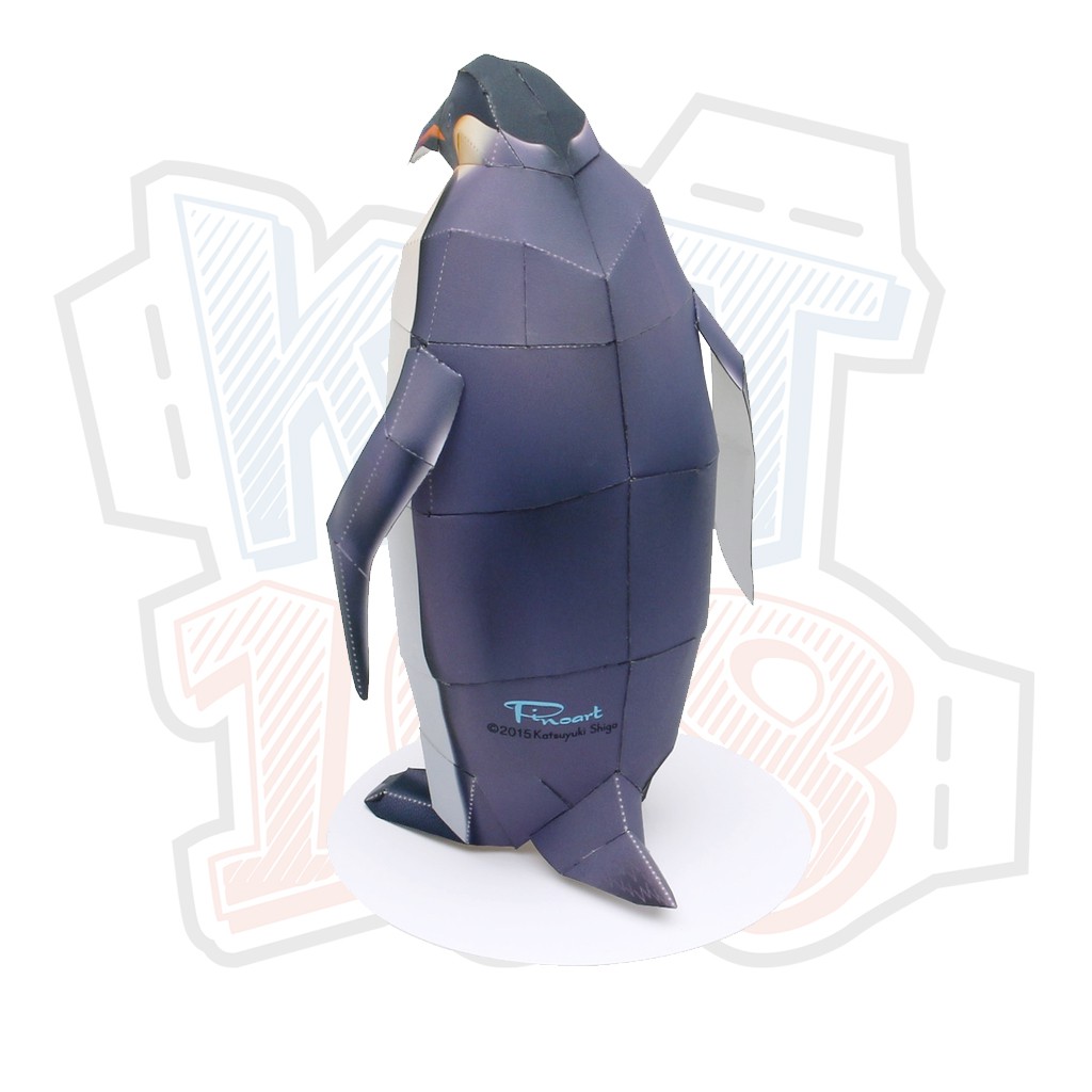 Mô hình giấy động vật Chim cánh cụt hoàng đế ver 2