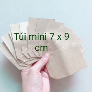 Combo 100 túi mini kraft nhật 7 x 9 cm