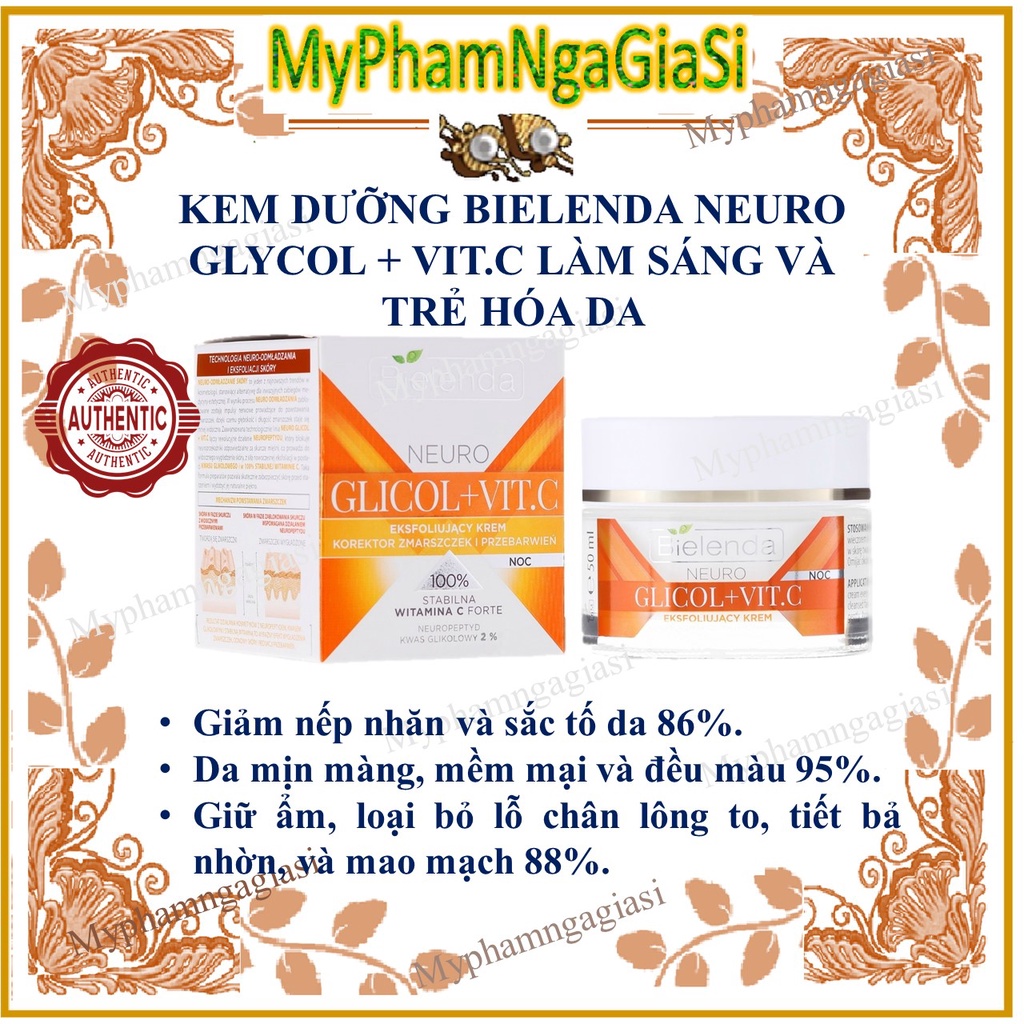 Kem Dưỡng Trắng Da Bielenda Neuro Glycol +VitaC Balan