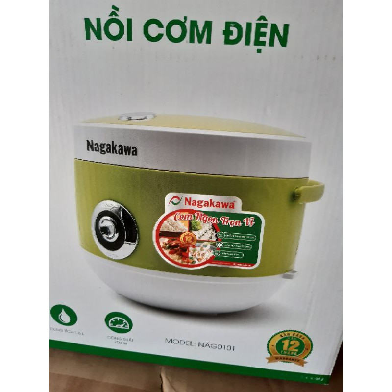 (NỒI CƠM ĐIỆN QUAI XÁCH 1.8L).Nồi Cơm Điện Nagakawa , Nồi Cơm 1.8l Của NAG 0101