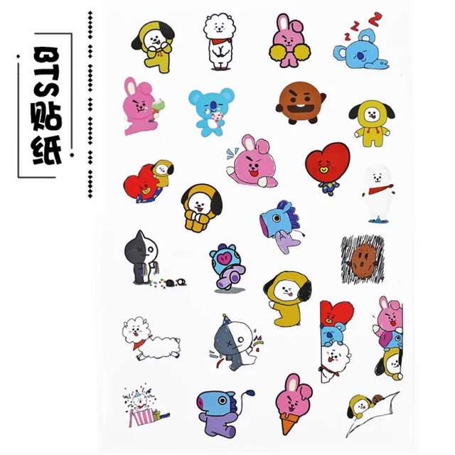 [CÓ SẴN] Sticker BT21