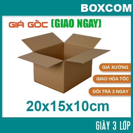 Size 20x15x10 Thùng Carton, hộp carton đóng hàng