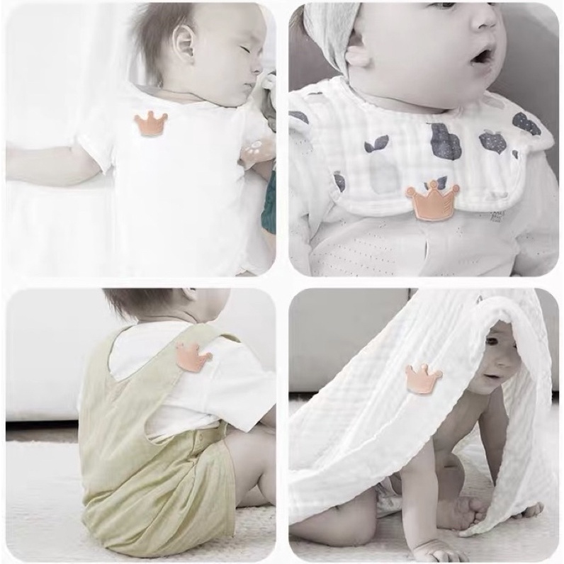 Bộ 6 kim băng nhựa cài cho bé an toàn cài quần áo, tã lót, khăn cho bé