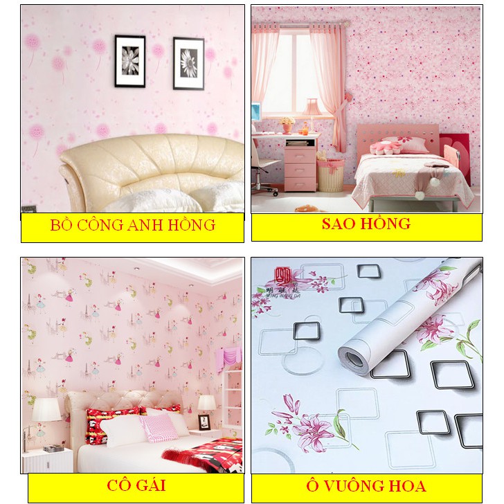 Combo 8m giấy dán tường khổ rộng 0.45m có sẵn keo (nhiều mẫu) | BigBuy360 - bigbuy360.vn