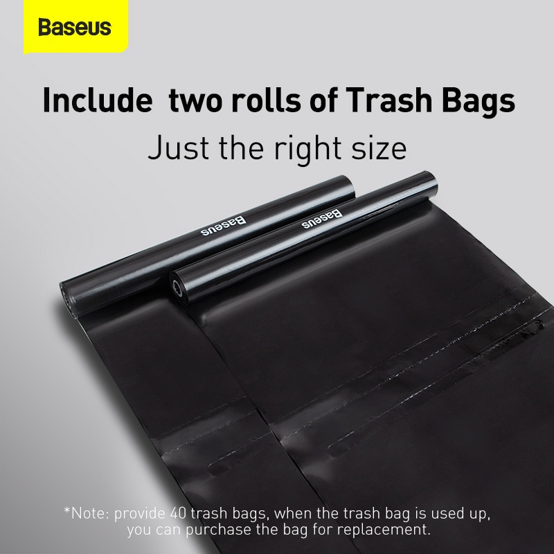 Túi rác có giá treo Baseus có thể gấp gọn treo sau lưng ghế ngồi trên xe hơi | BigBuy360 - bigbuy360.vn