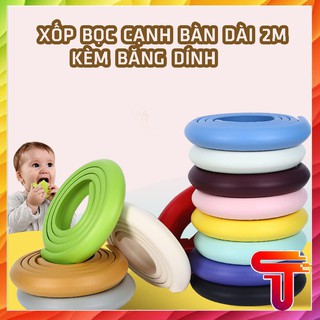 CUỘN XỐP BỌC CẠNH BÀN CHỐNG VA ĐẬP CHO TRẺ EM 2 MÉT