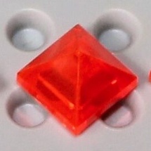 LEGO Gạch 1x1x2/3 45° Hình Chóp Màu Cam Chói Trong Suốt ID 6127035 22388