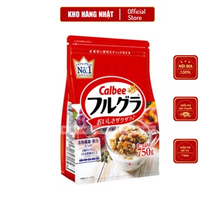 Ngũ Cốc Calbee 750g Đỏ Nội Địa Nhật Bản - Mẫu Mới Nhất