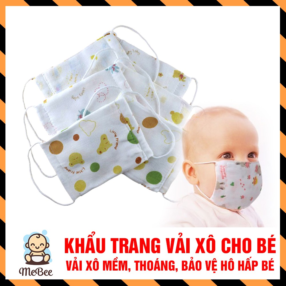 Khẩu trang xô xuất Nhật thoáng khí bảo vệ hô hấp bé