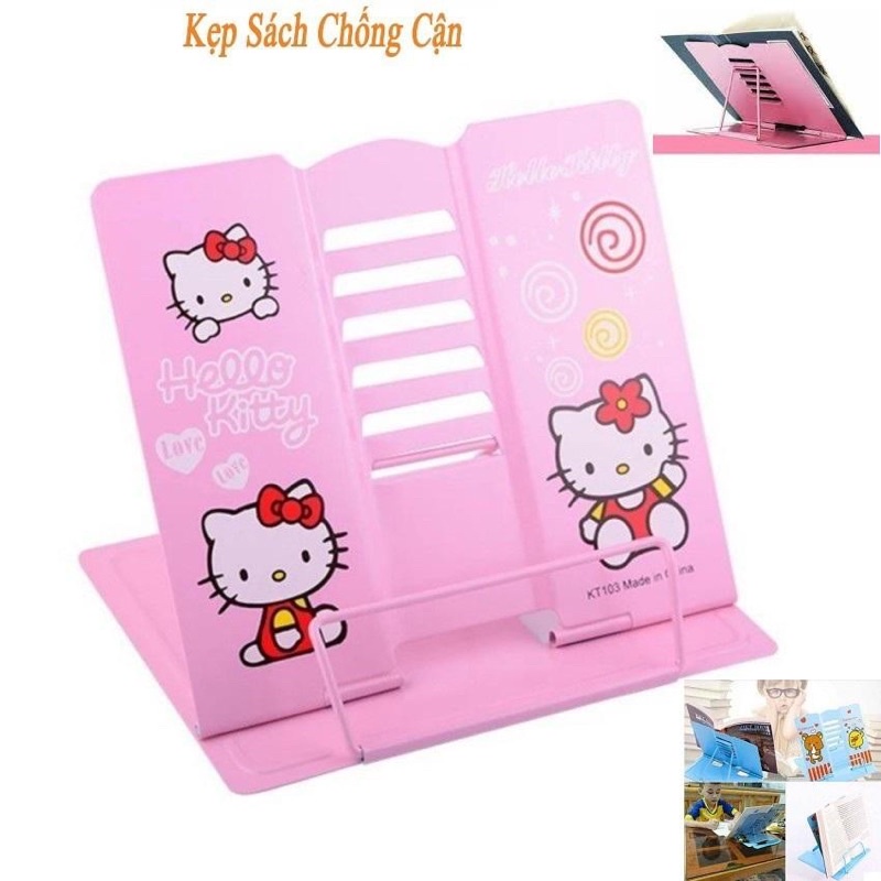 Kẹp sách chống cận đủ màu xanh hồng