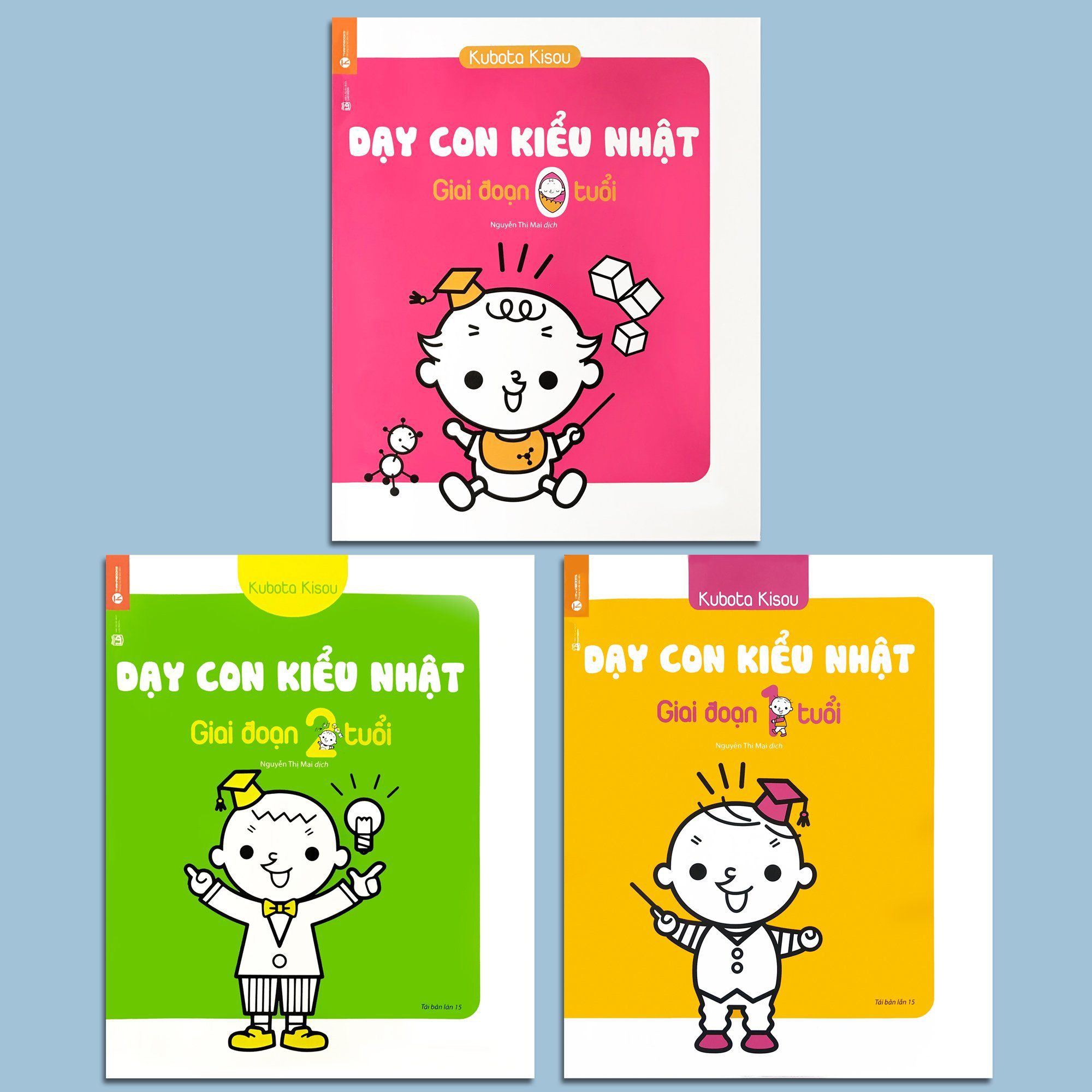 Sách - Dạy Con Kiểu Nhật - Giai Đoạn 0 1 2 Tuổi (Combo 3 quyển) - Thanh Hà Books HCM