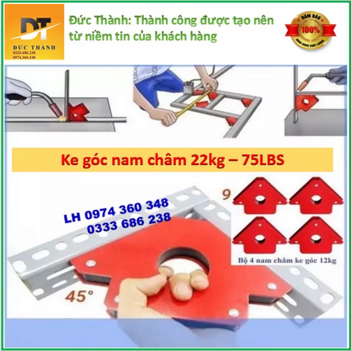 Siêu hot Nam châm ke góc hàn - Lực hút 22KG.