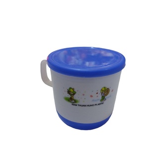Ly Ca Tròn Nhựa Có Nắp (Nhỏ - Lớn)