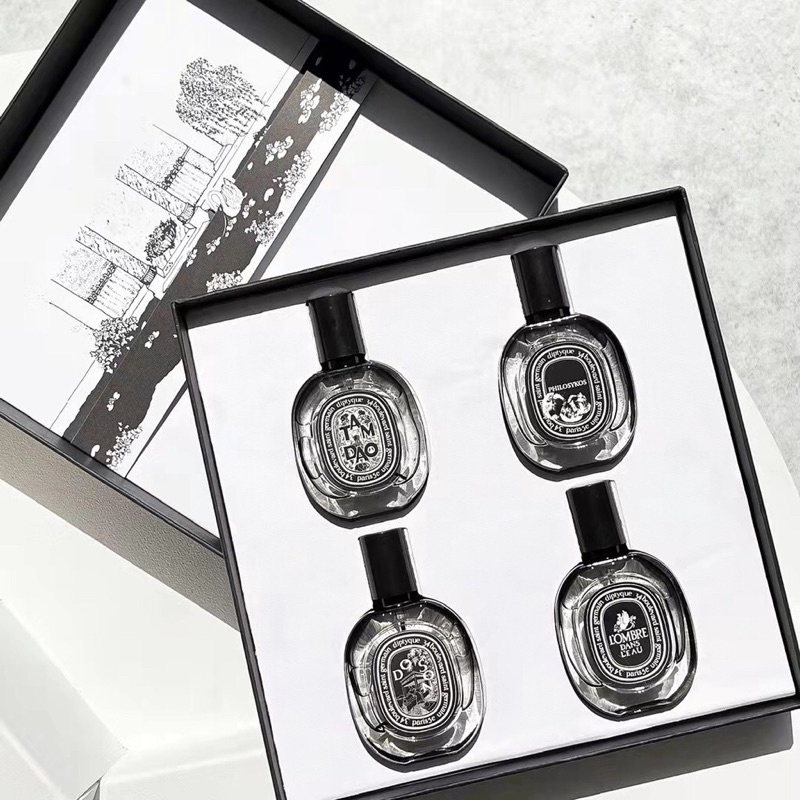 [HÀNG HIẾM] set nước hoa mini diptyque parfumeur 30ml x 4  4 mùi cực phẩm -có tách lẻ