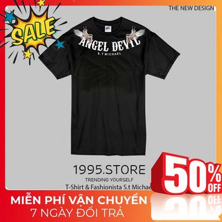 Áo Thun Nam T-Shirt & Fashionista S.t Michael Cổ Tròn Tay Ngắn Form Suông Organic Cotton Regular Tee