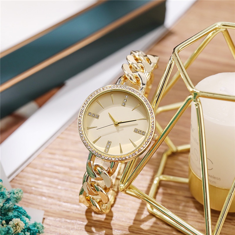 Đồng Hồ Đeo Tay Thời Trang Bằng Thép Không Gỉ Dành Cho Nữ
