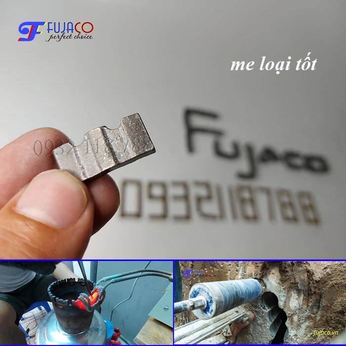 Me mũi khoan rút lõi bê tông FUJACO - hàn răng tái sử dụng chất lượng như mới  - FJCMEMKRL