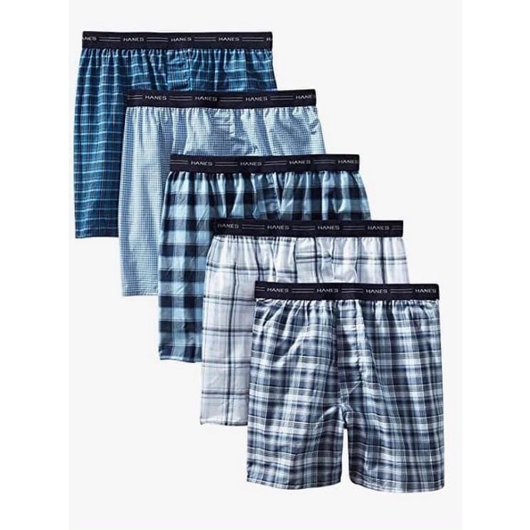 Set 5 boxer nam Hanes, hàng xuất xịn