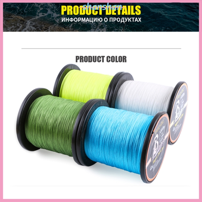 Cuộn Dây Câu Cá Màu Sắc Sặc Sỡ Bền Chắc 1000m / 1093yds 4braid