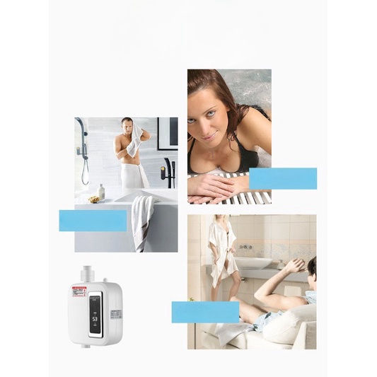 Máy làm nóng nước trực tiếp có hoa sen GINETARR RMB598 3500W làm nóng nước cực nhanh, tiết kiệm điện và nước.