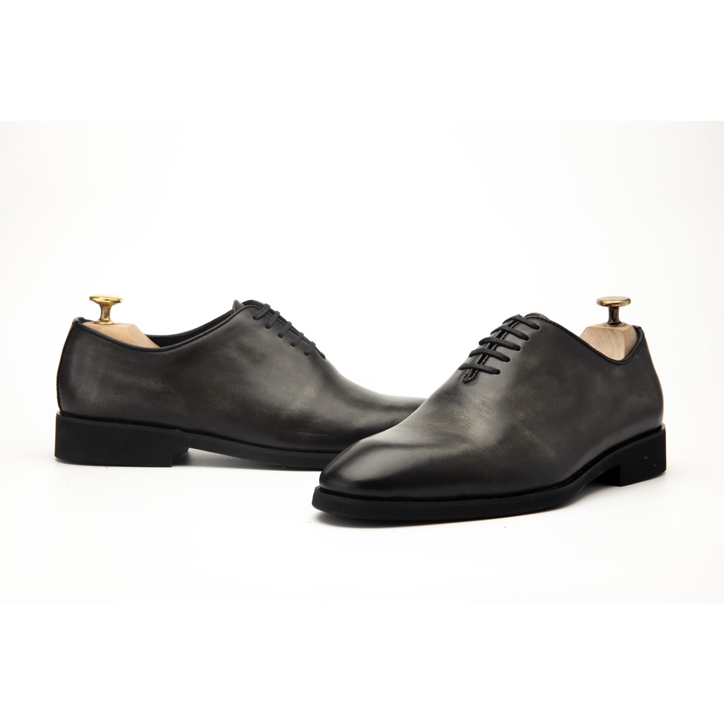 Giày Oxford Nam Công Sở XOĂN SHOP Da Bò Thật Size 38 Đến 43 Màu Xám - X123