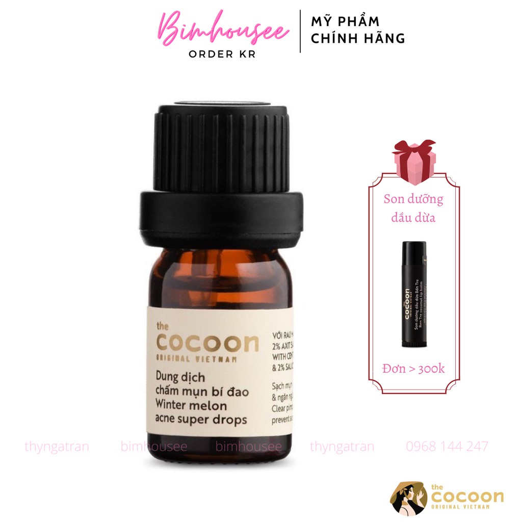 Dung dịch chấm mụn bí đao Cocoon 5ml