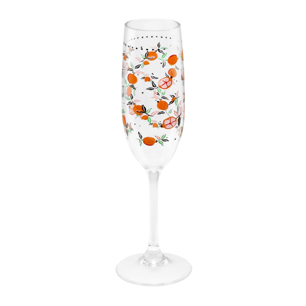Cath Kidston - Ly/Champagne Glass - Pomegranate - Cream -1054668