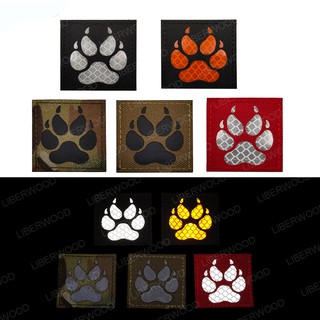 Liberwood K9 Chó Hồng Ngoại IR Miếng Dán Chân Thú Cưng Chó K-9 Multicam Phản Quang Táo Cho Chó Áo vest Quần Áo CP Móc Vòng Miếng Dán
