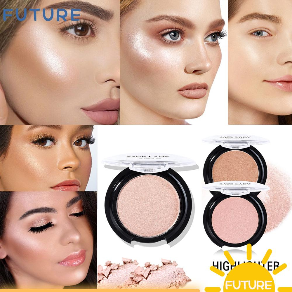 FUTURE SACE LADY 6 Colors Beauty Face Iluminator Blush Facial Makeup Highlighter Powder Makeup Glitter Palette Eyeshadow Glow Hot Brighten Cosmetic