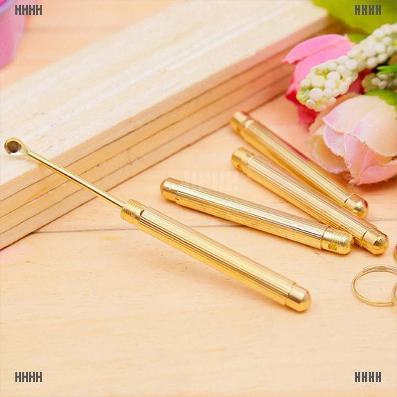 (Hàng Mới Về) Bông Tai Màu Vàng Có Thể Gập Lại