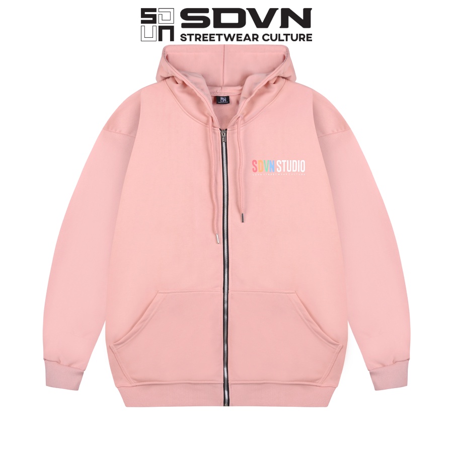 Áo Khoác Hoodie Zip Studio Unisex Nam Nữ Form Rộng Local Brand SDVN