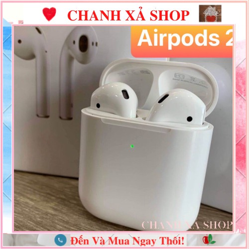 Tai nghe Bluetooth Airpods 2  (Tai Nghe TWS Airpod 2) Đổi Tên - Định Vị ,Và Vỏ ốp lưng Case Airpod Airpods 1 2 Iphone