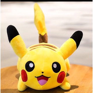 Gấu bông gối ôm pikachu size40CM,Gấu bông pikachu dáng dài vải nhung 4 chiều co dãn cao cấp.