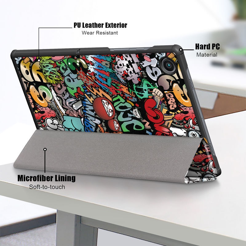 Samsung Galaxy Tab A8 10.5 inch  SM-X200 SM-X205 SM-X207 Bao da máy tính bảng thời trang cho Sơn màu Case