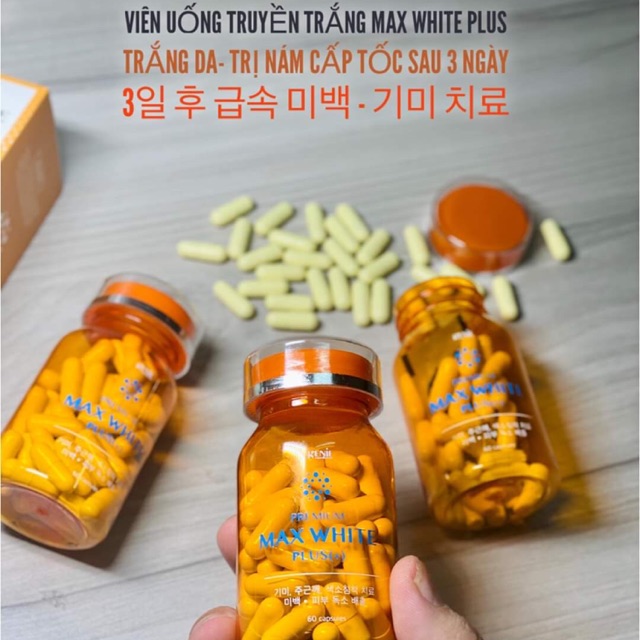 [ CHÍNH HÃNG ] VIÊN UỐNG TRẮNG DA MAX WHITE PLUS GENIE