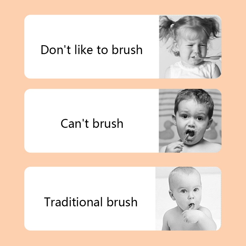 Bàn Chải Đánh Răng Tự Động 360 Độ Bằng Silicon Họa Tiết Hoạt Hình Dễ Thương Cho Bé