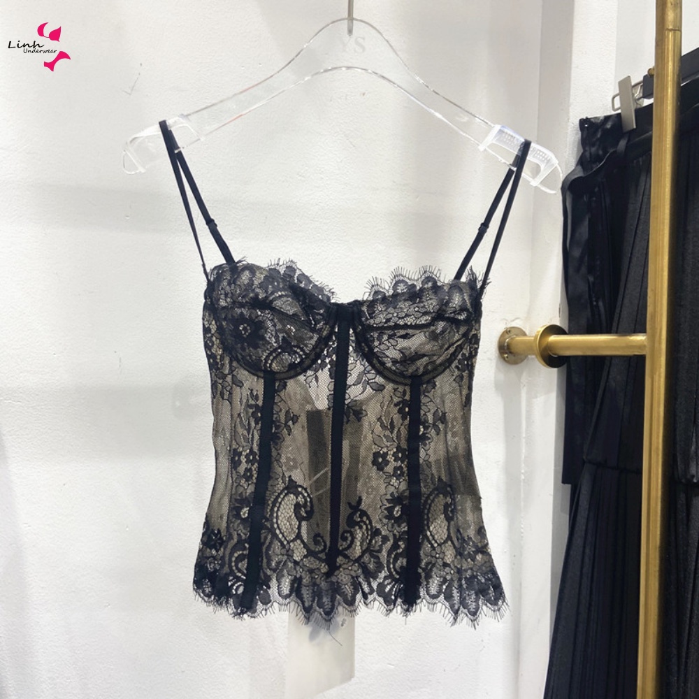 Áo Corset Ren Dáng Dài Có Gọng Gợi Cảm Sexy Phương Linh Underwear