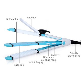 MÁY LÀM TÓC DẬP, XOĂN, ÉP 3IN1 NOVA