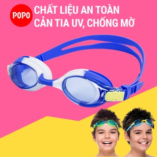 Kính bơi trẻ em, kính bơi cho bé cản tia UV hạn chế sương mờ POPO 1150 thiết kế trẻ trung, năng động