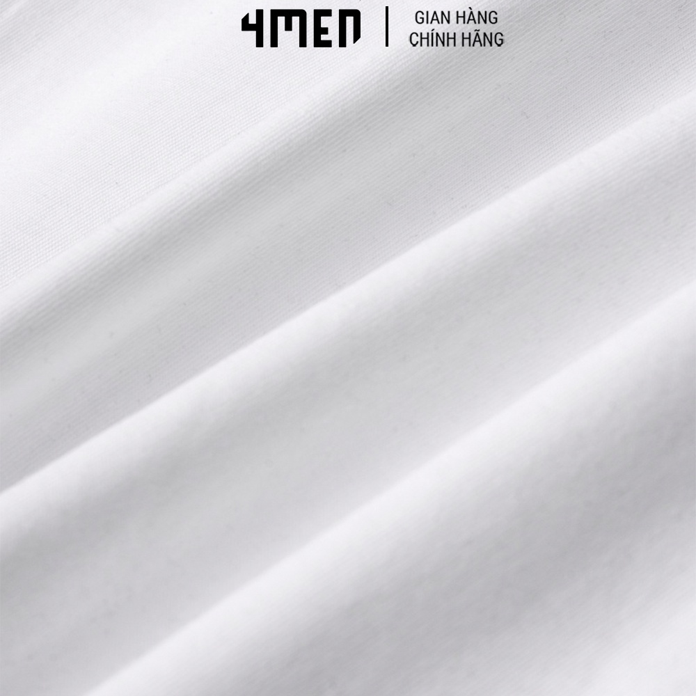 Áo Thun Nam 4MEN AT085 form suông, in logo 4MEN cách điệu tinh tế, chất cotton thấm mồ hôi, thoáng mát, vải mềm mịn