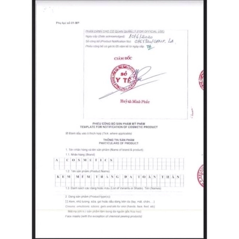 Kem Body Mềm Nước Hoa ACOSMETICS [Chính Hãng] | BigBuy360 - bigbuy360.vn