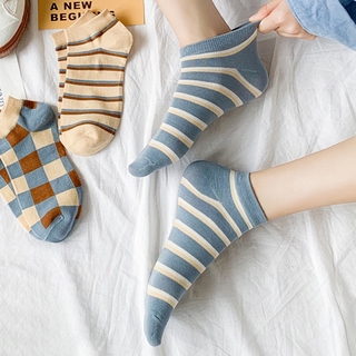 [OUYOU]Vớ Sọc Ca-Rô Xinh Xắn Dành Cho Nữ