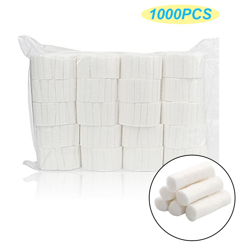 Hộp 1000 Tăm Bông Cotton Dùng Một Lần Chuyên Dụng Cho Nha Khoa